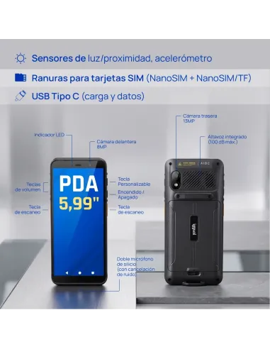 iggual PDA 5.99" 4+64GB HD+ Android 2D NFC Wifi BT