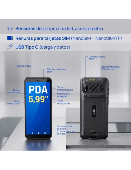 iggual PDA 5.99" 4+64GB HD+ Android 2D NFC Wifi BT