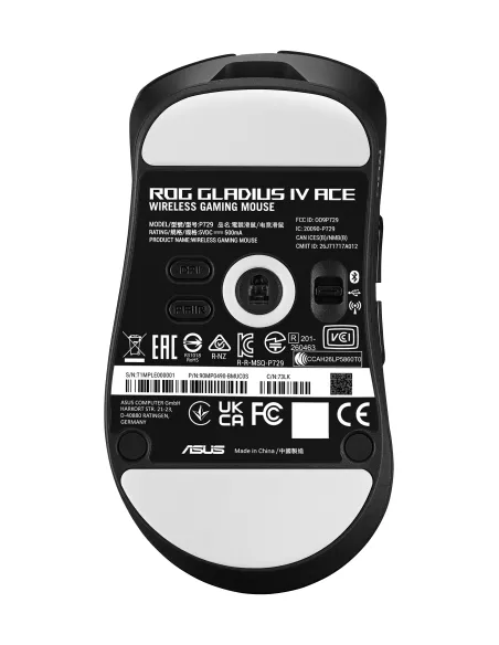 ASUS ROG Gladius IV Ace ratón Juego Mano derecha RF Wireless + Bluetooth + USB Type-A Óptico 65000 DPI