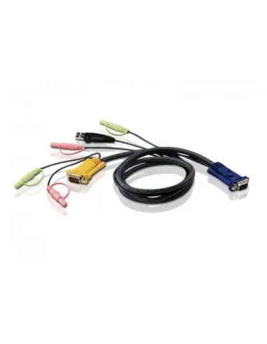 ATEN Cable KVM USB con audio y SPHD 3 en 1 de 1,8 m