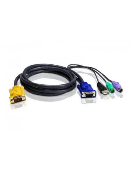 ATEN Cable KVM PS/2-USB de 1,8 m