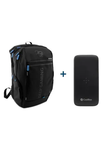 Deep Gaming mochila portatil+powerbank QI