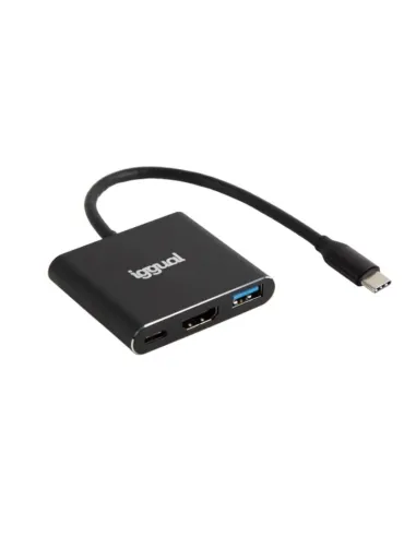 iggual Hub tipo C 3 en 1 HDMI USB3.0