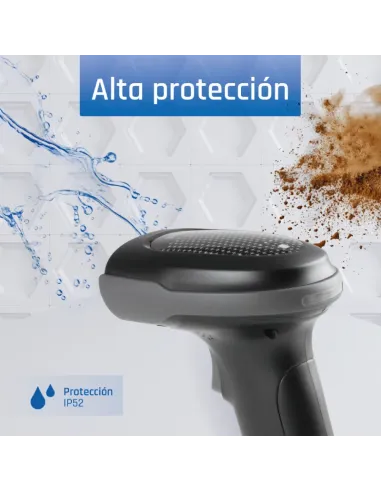 iggual Lector código barras 2D Bluetooth 2.4G base