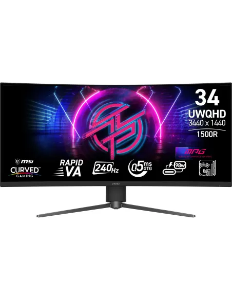 MSI MPG 346CQRF X24 pantalla para PC 86,4 cm (34") 3440 x 1440 Pixeles UltraWide Quad HD Negro