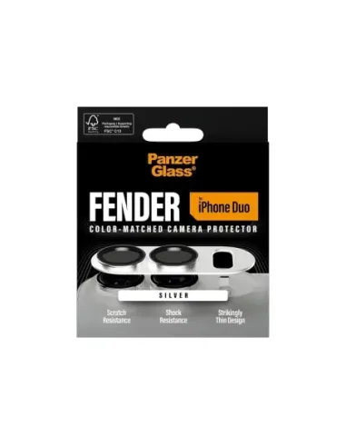PanzerGlass Fender Camera Prot iPhone Duo Silver