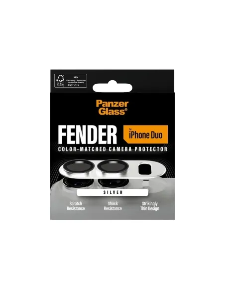 PanzerGlass Fender Camera Prot iPhone Duo Silver