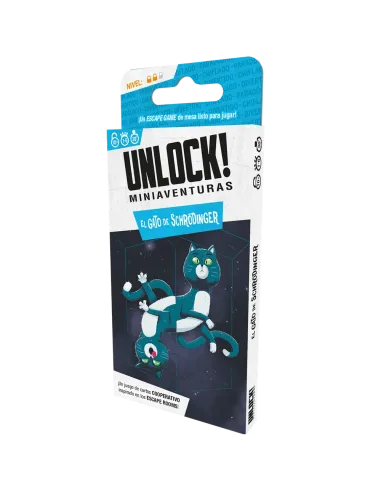 Juego de mesa unlock! miniaventuras el gato de schrodinger