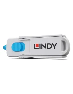 Lindy 40320 bloqueador de puerto Bloqueador de puerto + clave HDMI Azul, Gris Acrilonitrilo butadieno estireno (ABS) 1 pieza(s) 2