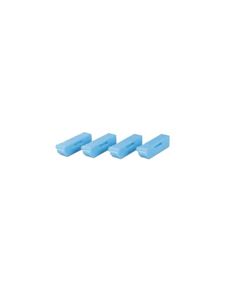 Lindy 40324 bloqueador de puerto Bloqueador de puerto + clave DisplayPort Azul Acrilonitrilo butadieno estireno (ABS) 5 pieza(s)