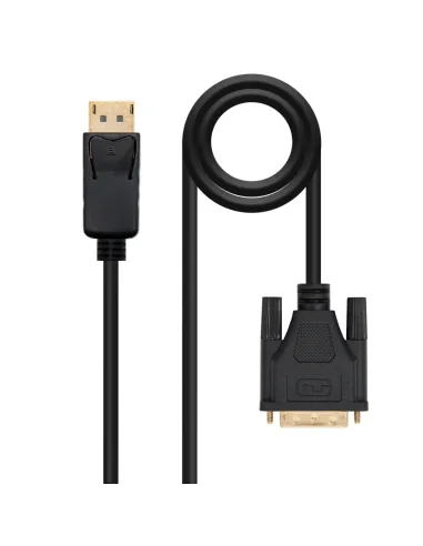 Nanocable Cable Conversor DisplayPort a DVI, DP/M - DVI/M, Negro, 1 m