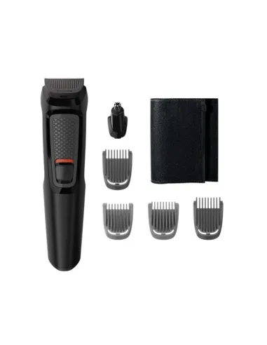 Philips MULTIGROOM Series 3000 Cara 6 en 1 con cuchillas autoafilables de acero y 6 herramientas