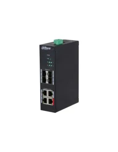 (DH-HS4408-4ET-96) DAHUA SWITCH4 PUERTOS 10/100 + 4SFP GIGABIT 96W MANAGED L2  HARDENED POE