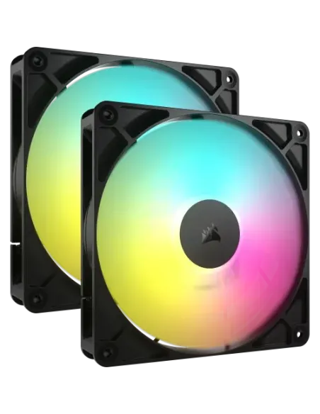 Corsair RS140 ARGB Carcasa del ordenador Ventilador 14 cm Negro 2 pieza(s)