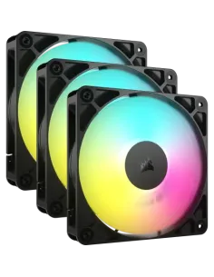 Corsair RS120 ARGB Carcasa del ordenador Ventilador 12 cm Negro 3 pieza(s)