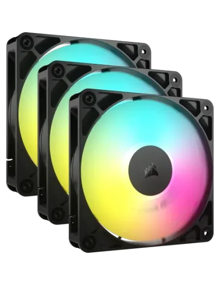 Corsair RS120 ARGB Carcasa del ordenador Ventilador 12 cm Negro 3 pieza(s)
