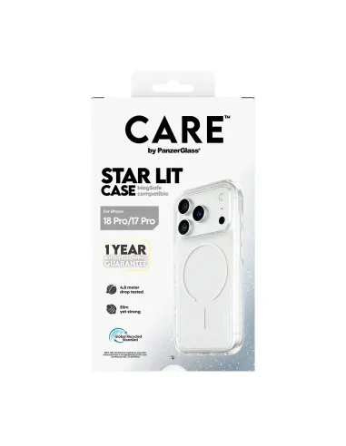 PanzerGlass CARE™ by ® Star Lit Case w. MagSafe iPhone 18 Pro | 17 Pro funda para teléfono móvil Transparente