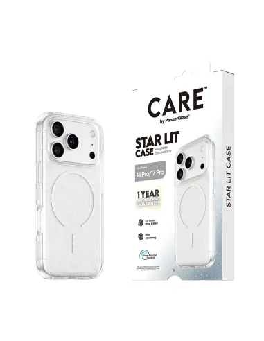 PanzerGlass CARE™ by ® Star Lit Case w. MagSafe iPhone 18 Pro | 17 Pro funda para teléfono móvil Transparente