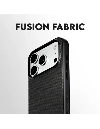 PanzerGlass CARE™ by ® Fusion Fabric Case Black w. MagSafe iPhone 18 Pro Max | 17 Pro Max funda para teléfono móvil 17 cm