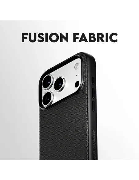 PanzerGlass CARE™ by ® Fusion Fabric Case Black w. MagSafe iPhone 18 Pro Max | 17 Pro Max funda para teléfono móvil 17 cm
