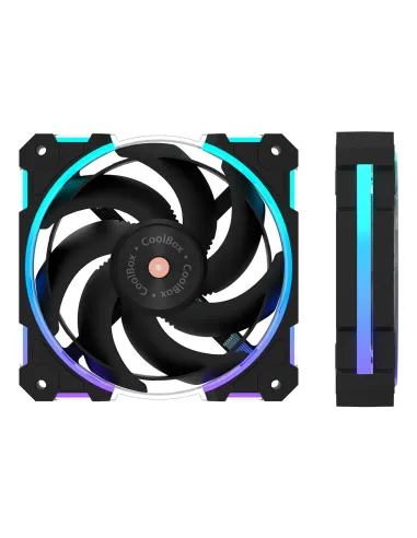 CoolBox Ventilador X12 Ring ARGB