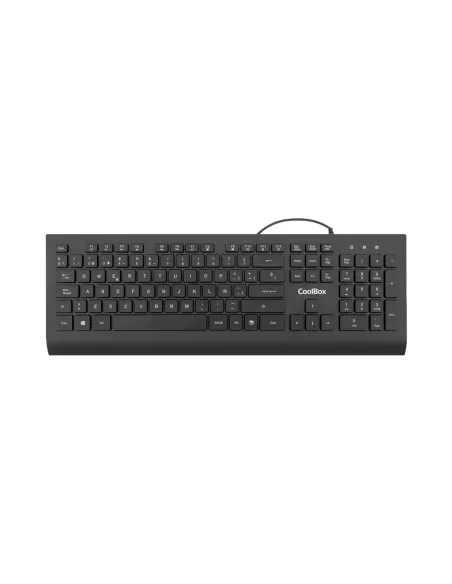 CoolBox TECLADO USB FLAT PRO TECLAS CHOCOLATE 1.8M DE CABLE 610G. SILENCIOSO