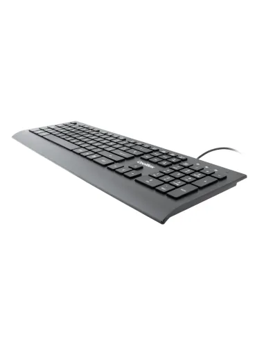 CoolBox TECLADO USB FLAT PRO TECLAS CHOCOLATE 1.8M DE CABLE 610G. SILENCIOSO