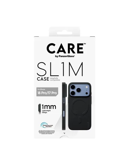 PanzerGlass CARE™ by ® SL1M Case Black w. MagSafe iPhone 18 Pro | 17 Pro funda para teléfono móvil Negro