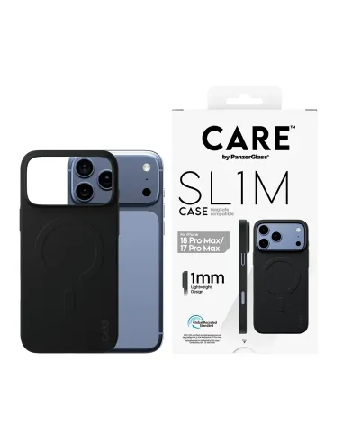 PanzerGlass CARE™ by ® SL1M Case Black w. MagSafe iPhone 18 Pro Max | 17 Pro Max funda para teléfono móvil Negro