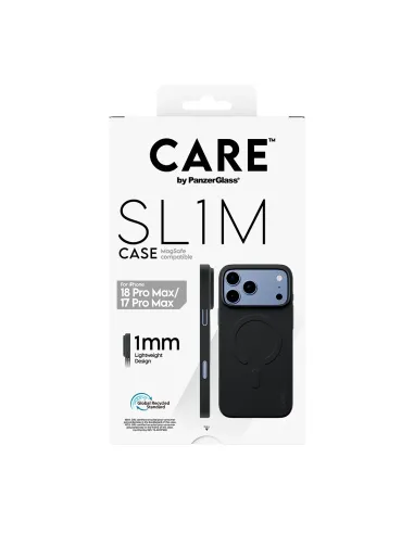 PanzerGlass CARE™ by ® SL1M Case Black w. MagSafe iPhone 18 Pro Max | 17 Pro Max funda para teléfono móvil Negro