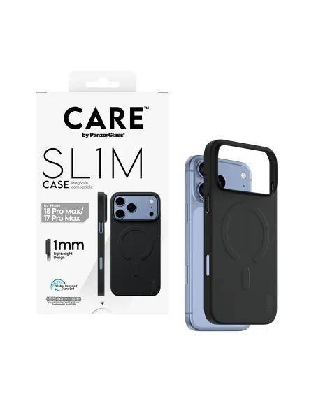 PanzerGlass CARE™ by ® SL1M Case Black w. MagSafe iPhone 18 Pro Max | 17 Pro Max funda para teléfono móvil Negro