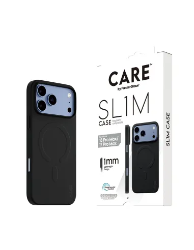 PanzerGlass CARE™ by ® SL1M Case Black w. MagSafe iPhone 18 Pro Max | 17 Pro Max funda para teléfono móvil Negro