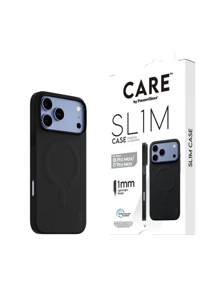 PanzerGlass CARE™ by ® SL1M Case Black w. MagSafe iPhone 18 Pro Max | 17 Pro Max funda para teléfono móvil Negro