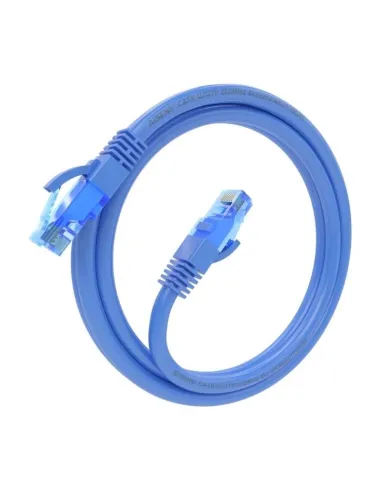 AISENS Cable De Red Latiguillo RJ45 Cat.6 UTP AWG26 CCA, Azul, 1.0 m