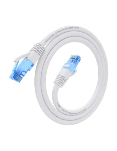 AISENS Cable De Red Latiguillo RJ45 Cat.6 UTP AWG26 CCA, Blanco, 0.5 m