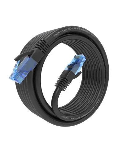 AISENS Cable De Red Latiguillo RJ45 Cat.6 UTP AWG26 CCA, Negro, 5.0 m