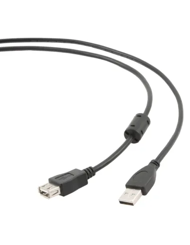 Gembird Cable USB 2.0  A/M-A/H 1,8 Mts Ngr Ferr