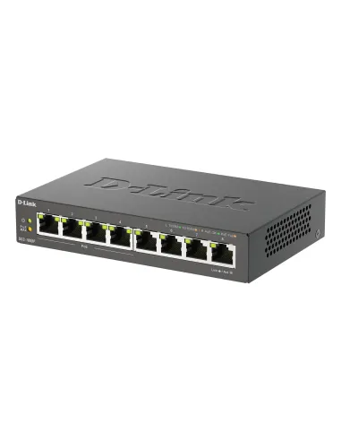 D-Link DGS-1008P E switch No administrado L2 Gigabit Ethernet (10 100 1000) Energía sobre Ethernet (PoE) Escritorio Negro