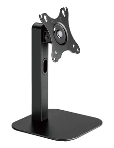 AISENS Soporte de Mesa Eco Giratorio e Inclinable Para Monitor POS 2.5kg de 10"-24", Negro
