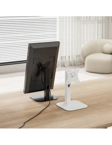AISENS Soporte de Mesa Eco Giratorio e Inclinable Para Monitor POS 2.5kg de 10"-24", Negro