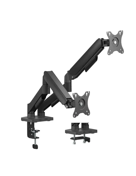 AISENS Soporte de Mesa Eco Contrapeso Giratorio e Inclinable para Monitor TV 9KG (3 Pivotes, 2 Brazos) de 17"-32", Negro