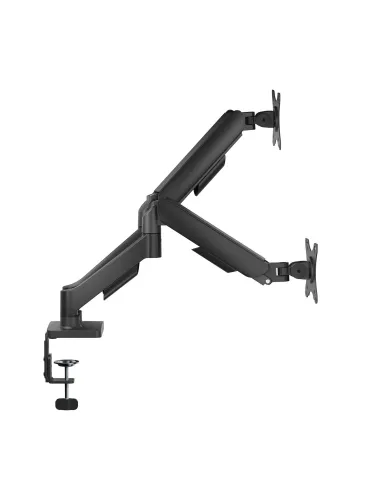 AISENS Soporte de Mesa Eco Contrapeso Giratorio e Inclinable para Monitor TV 9KG (3 Pivotes, 2 Brazos) de 17"-32", Negro