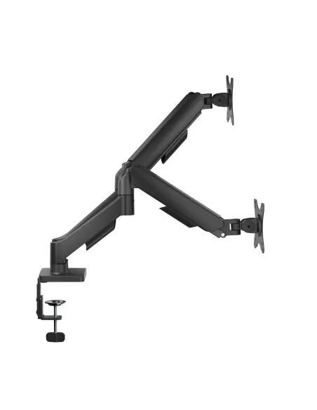 AISENS Soporte de Mesa Eco Contrapeso Giratorio e Inclinable para Monitor TV 9KG (3 Pivotes, 2 Brazos) de 17"-32", Negro