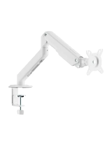 AISENS Soporte de Mesa Eco Contrapeso Giratorio e Inclinable para Monitor TV 9kg (3 PIVOTES, 1 BRAZO) de 17-32, Blanco