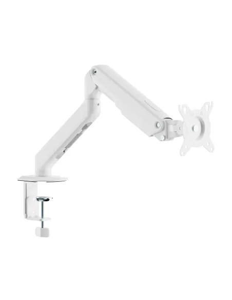 AISENS Soporte de Mesa Eco Contrapeso Giratorio e Inclinable para Monitor TV 9kg (3 PIVOTES, 1 BRAZO) de 17-32, Blanco