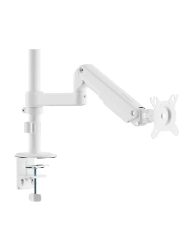AISENS Soporte de Mesa Eco Contrapeso Giratorio e Inclinable para Monitor TV 9kg (3 PIVOTES, 1 BRAZO) de 17-32, Blanco