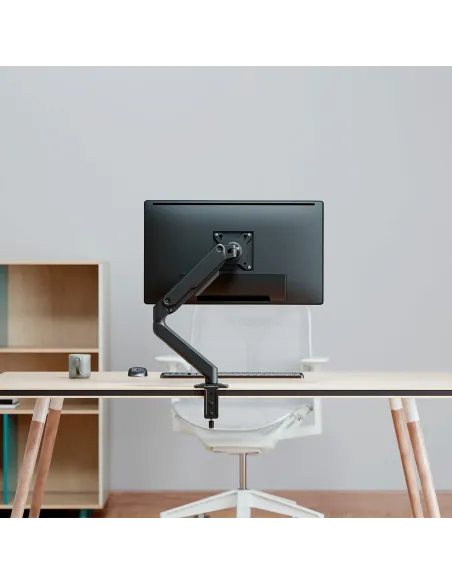 AISENS Soporte de Mesa Eco Contrapeso Giratorio e Inclinable para Monitor TV 9kg (3 Pivotes, 1 Brazo) de 17-32, Negro