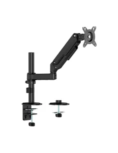 AISENS Soporte de Mesa Eco Contrapeso Giratorio e Inclinable para Monitor TV 9kg (3 Pivotes, 1 Brazo) de 17-32, Negro