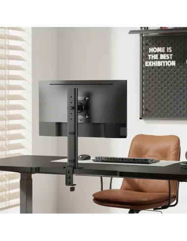 AISENS Soporte de Mesa Eco Giratorio e Inclinable para Monitor TV 12kg de 17-34, Negro