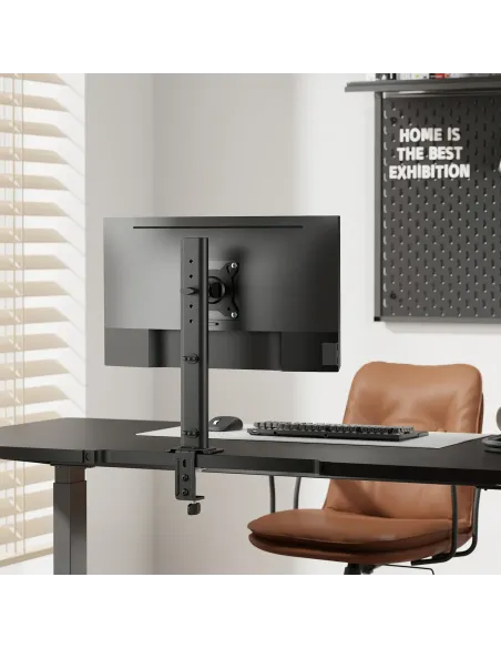 AISENS Soporte de Mesa Eco Giratorio e Inclinable para Monitor TV 12kg de 17-34, Negro